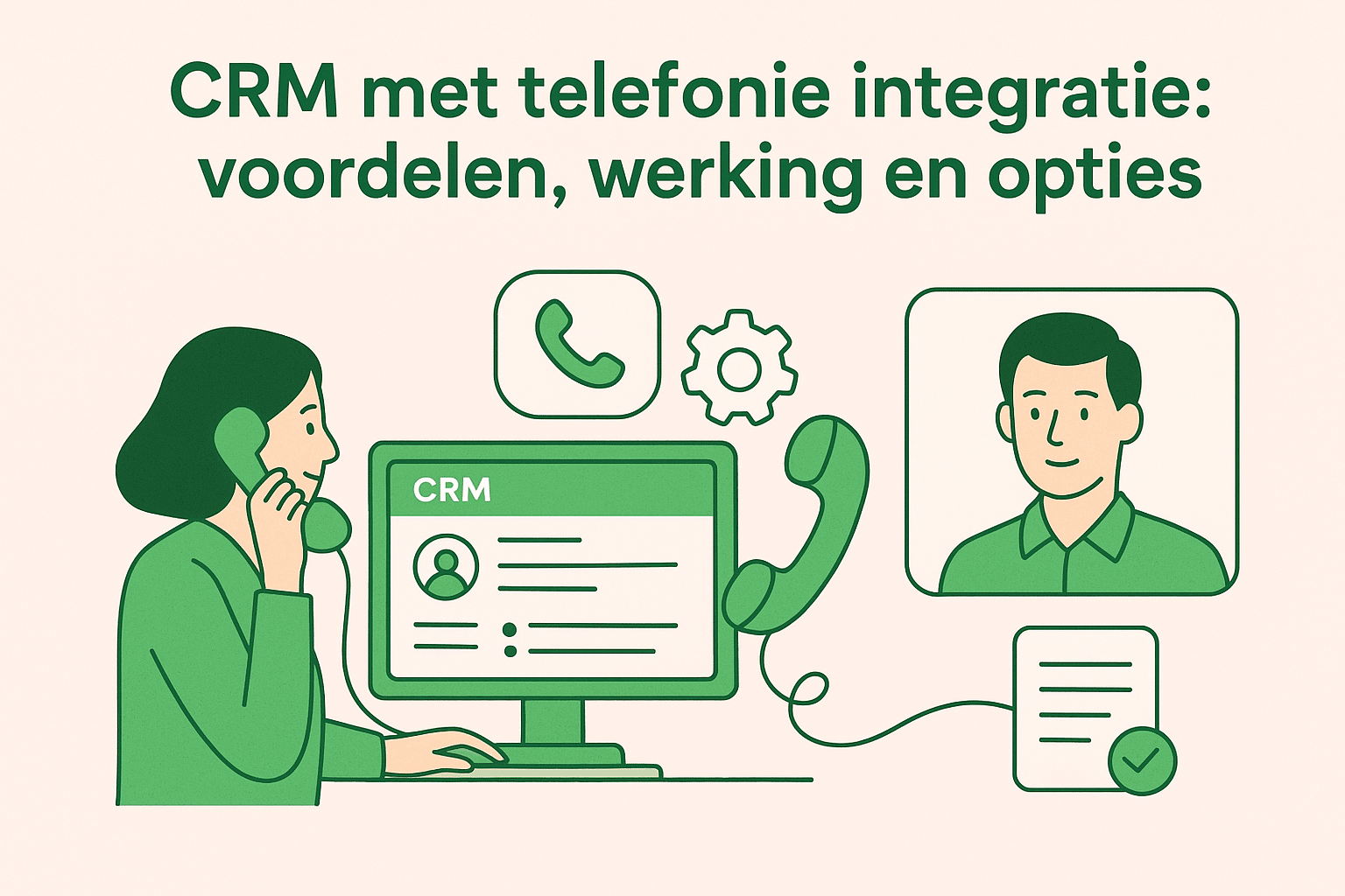 CRM met telefonie integratie: voordelen, werking en opties | SpinOffice CRM